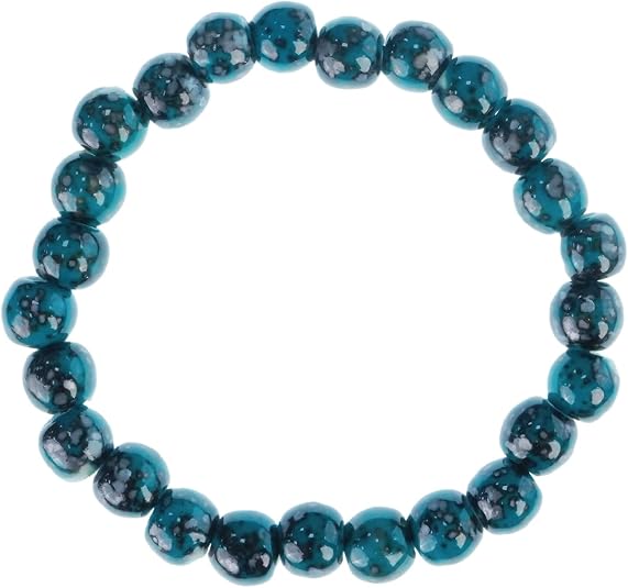 8mm Ceramic Colorful Elastic Bracelets, Spiritual Healing Bracelet for Women and Men, Handmade Yoga Meditation Jewelry Gift